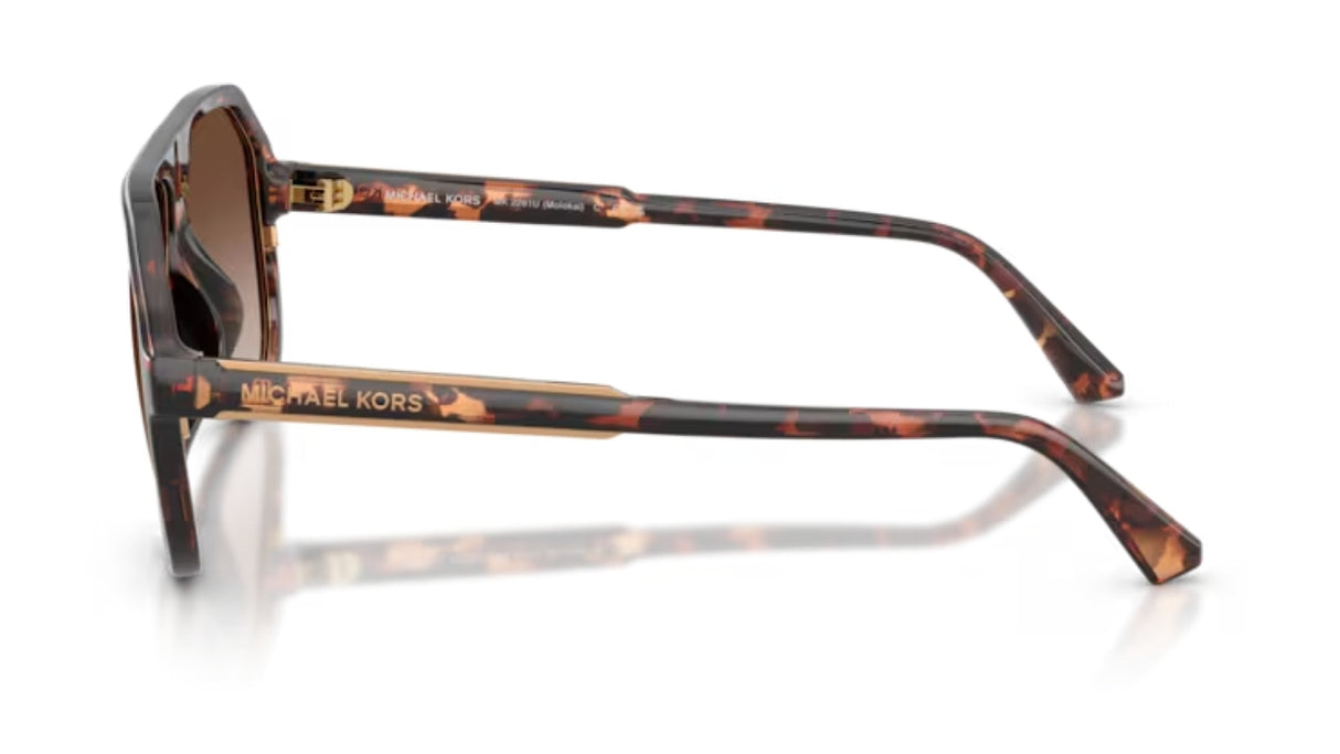 Michael Kors Molokai Dark Tortoise/ Smoke Gradient