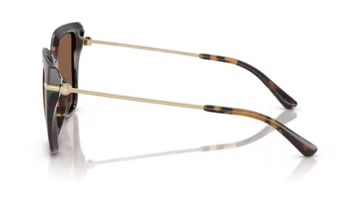 Michael Kors St. Barths Dark Tortoise/ Solid Dark Brown