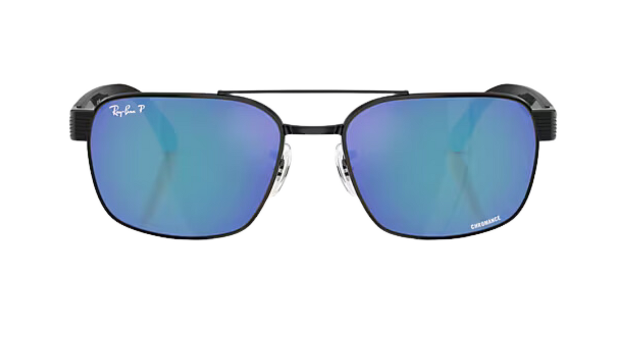 Ray-Ban 3751CH Black/ Polarized Grey Mirror Blue