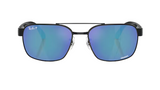 Ray-Ban 3751CH Black/ Polarized Grey Mirror Blue