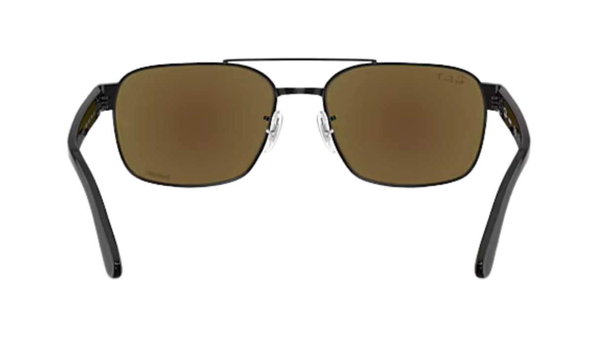 Ray-Ban 3751CH Black/ Polarized Grey Mirror Blue