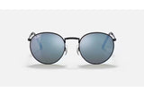 Ray-Ban New Round Black/ Green Mirror Blue
