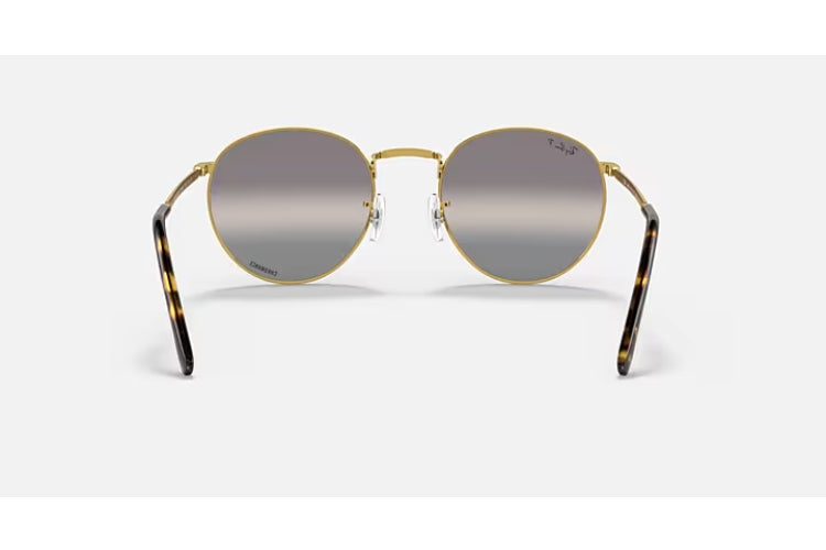 Ray-Ban New Round Legend Gold/ Polarized Clear Gradient Dark Grey