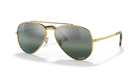 Ray-Ban 3625 New Aviator Legend Gold Polarized Clear Gradient Dark Blue