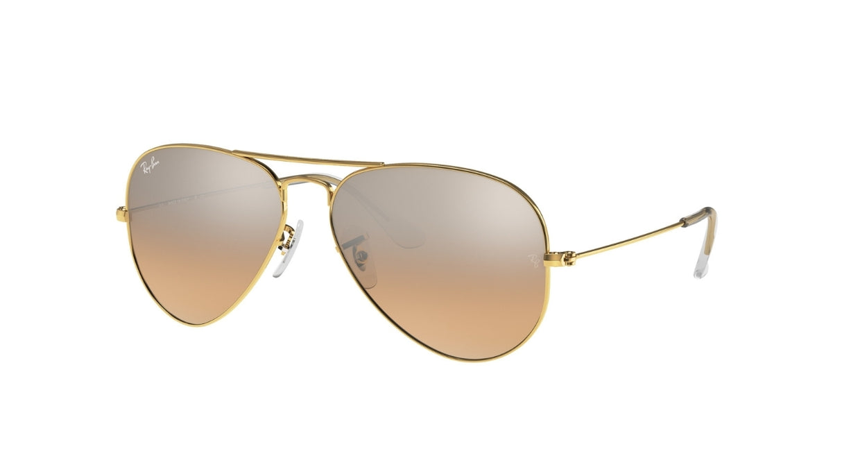 Ray-Ban Aviator Large Metal Arista/ Pink Mirror Gradient Grey