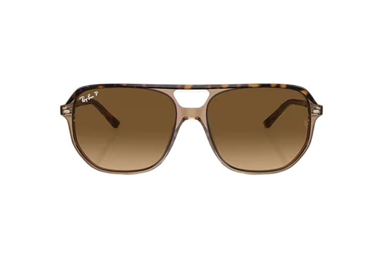 Ray-Ban-Bill-One-Havana-On-Transparent-Brown-Brown-Gradient-Polarized-voorkant