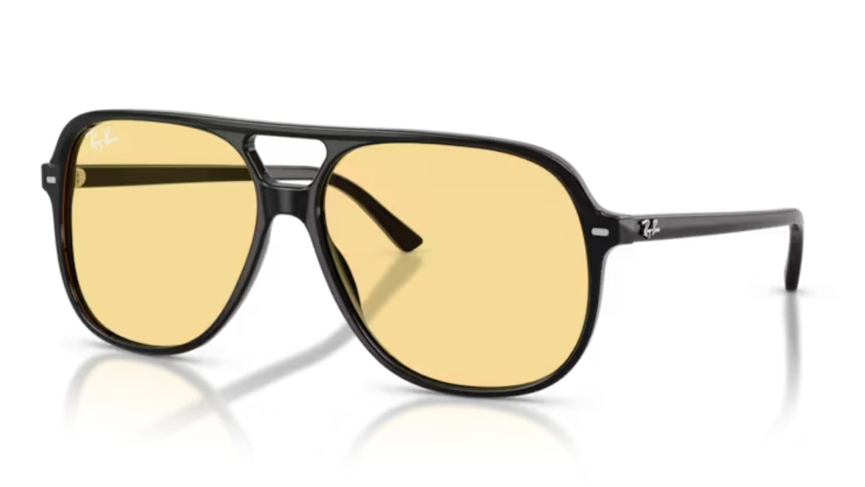 Ray-Ban-Bill-Polished-Black-Yellow