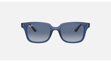 Ray-Ban Junior 9071 Transparant Blue/ Light Grey Gradient Dark Blue