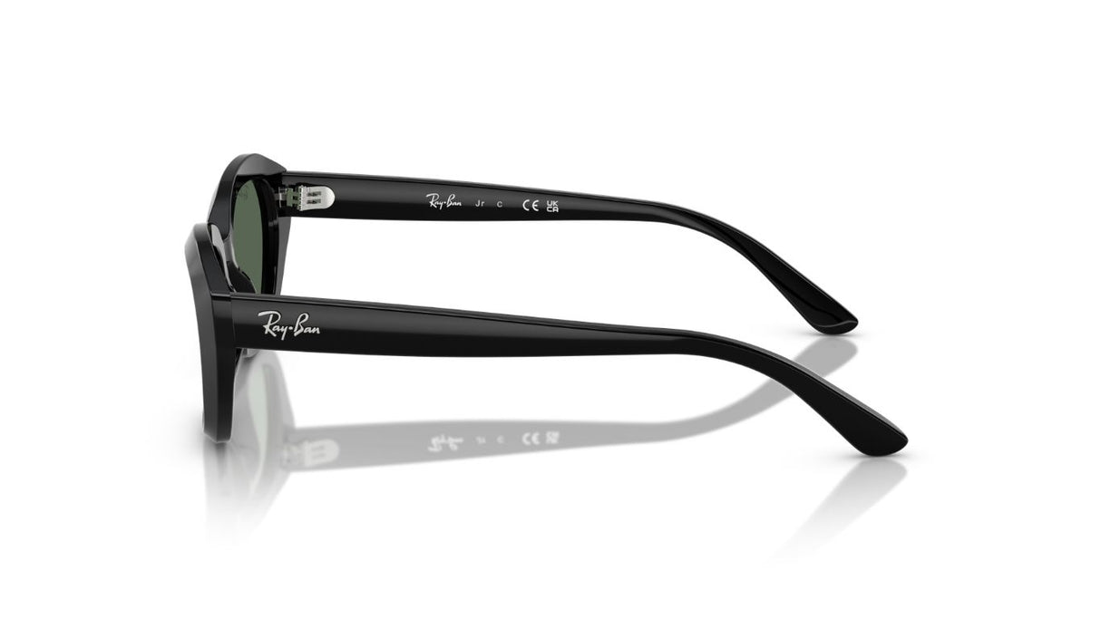 Ray-Ban-Junior-9081-Black-Dark-Green-Zijaanzicht