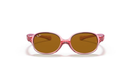 Ray-Ban-Junior-9187S-Transparent-Light-Red-Brown-Voorzijde