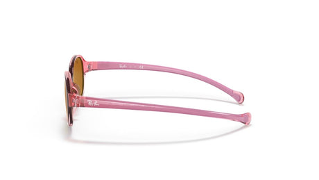 Ray-Ban-Junior-9187S-Transparent-Light-Red-Brown-Zijaanzicht