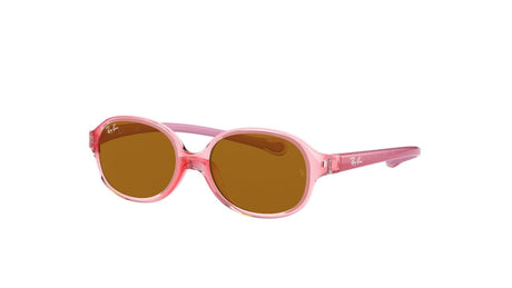 Ray-Ban-Junior-9187S-Transparent-Light-Red-Brown