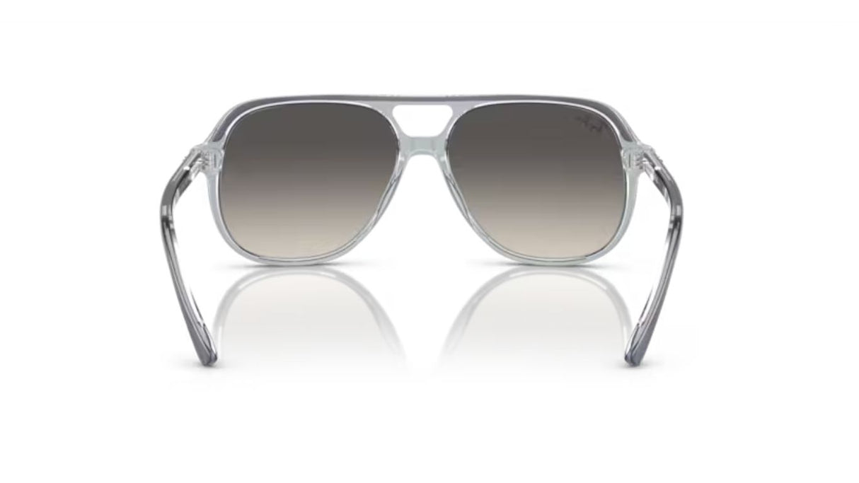 Ray-Ban Junior Bill Top Dark Grey/ Grey Crystal Grey Gradient Achterzijde