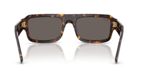 Ray-Ban Lukas Havana/ Dark Grey Achterkant