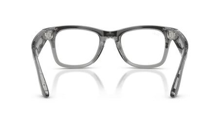 Ray-Ban-Meta-Wayfarer-Shiny-Transparent-Grey-Transitions-Sapphire-Achterzijde