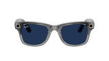 Ray-Ban-Meta-Wayfarer-Shiny-Transparent-Grey-Transitions-Sapphire-Voorzijde