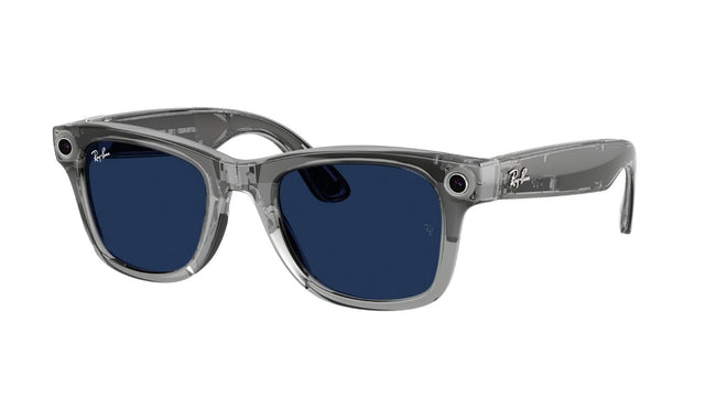Ray-Ban-Meta-Wayfarer-Shiny-Transparent-Grey-Transitions-Sapphire