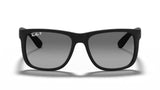 Ray-Ban Justin Black Rubber/ Grey Gradient Polarized