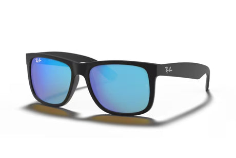 Ray-Ban Justin Rubber Black/ Blue Flash