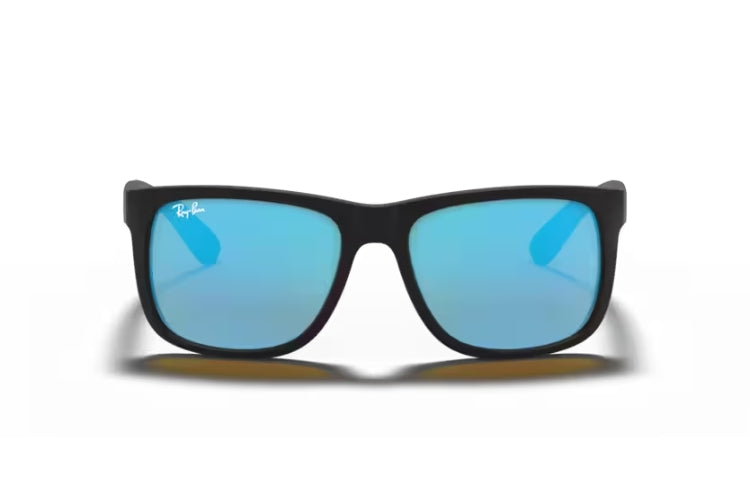 Ray-Ban Justin Rubber Black/ Blue Flash