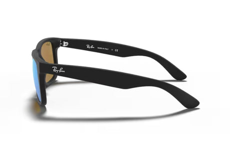Ray-Ban Justin Rubber Black/ Blue Flash4
