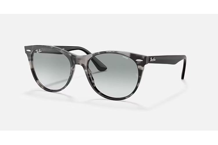 Ray-Ban Wayfarer II Grey Havana/ Photo Azure Gradient Blue