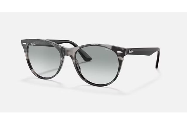 Ray-Ban Wayfarer II Grey Havana/ Photo Azure Gradient Blue