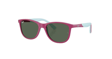 Ray-Ban-junior-fucsia-rubber-azzurre-dark-green-01