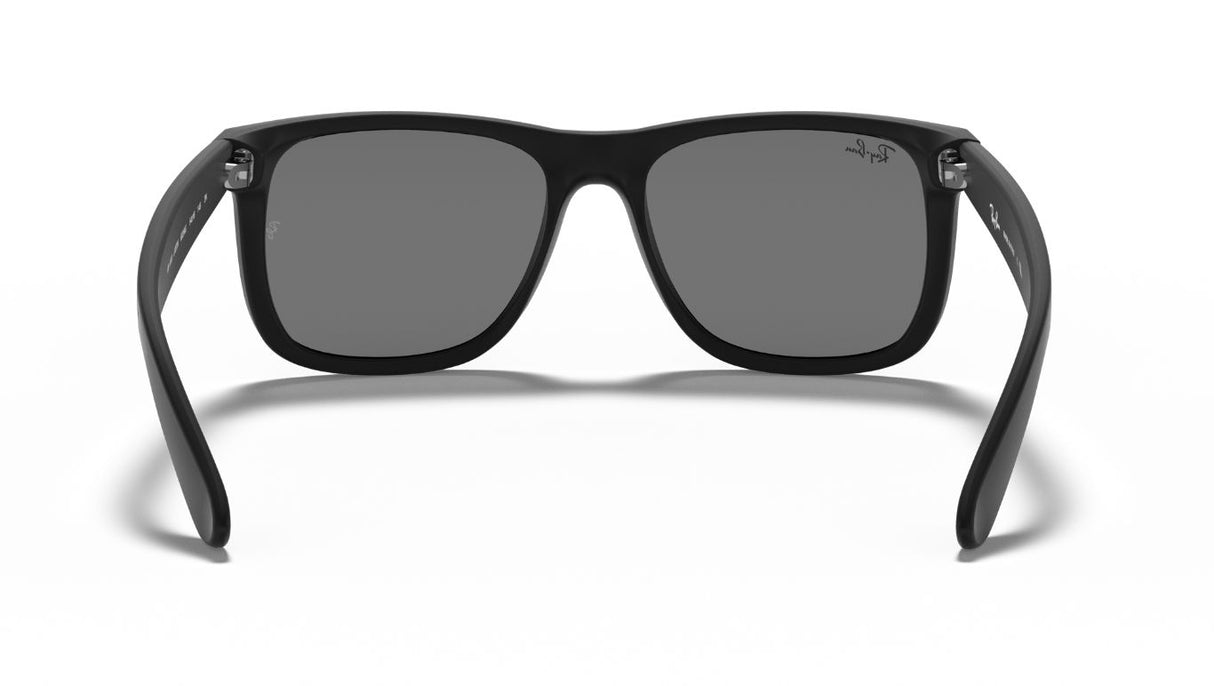 Ray-Ban-Justin-Rubber-Black-Grey-Mirror-Silver-achterkant