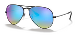 Ray-Ban Aviator Large Metal Black/ Blue Flash