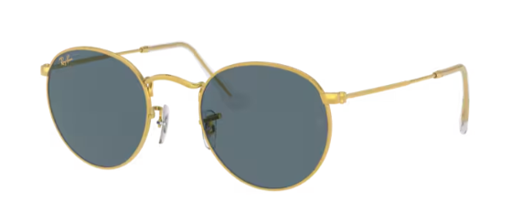 Ray-Ban Round Metal Legend Gold / Blue