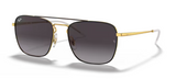 Ray-Ban 3588 Black on Gold/ Grey