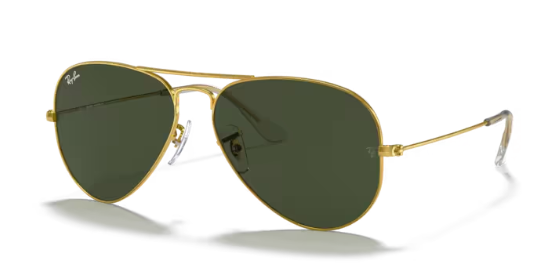 Ray-Ban Junior (extra Small) Aviator Gold/Grün Polarisiert