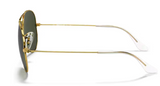 Ray-Ban Junior (extra Small) Aviator Gold/Grün Polarisiert