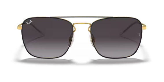 Ray-Ban 3588 Black on Gold/ Grey