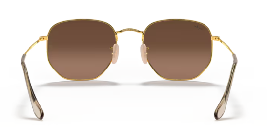 Ray-Ban Hexagonal Flat Lenses Goud/ Bruin Gradiënt