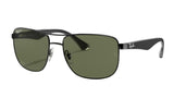 Ray-Ban Black/ G15  Green Polarized