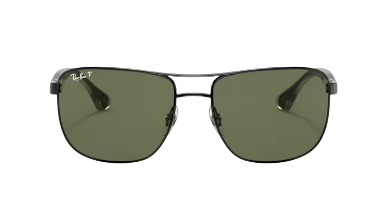 Ray-Ban Black/ G15  Green Polarized