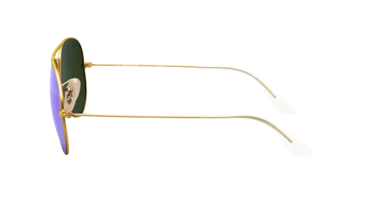 Ray-Ban Aviator Large Metal Gold/  Blue Flash Polarised