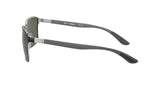 Ray-ban-3721-black-on-silver-dark-green