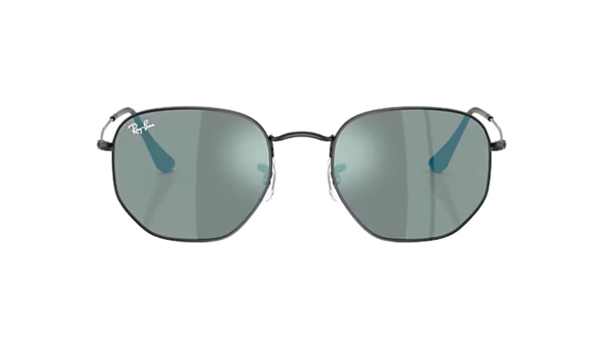 Ray-Ban-Hexagonal-black-brown-mirror-turchese-02