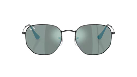 Ray-Ban-Hexagonal-black-brown-mirror-turchese-02