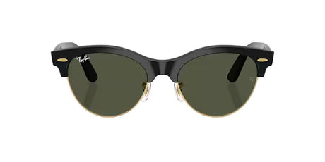 Ray-Ban-Clubmaster-way-black-on-gold-green-02